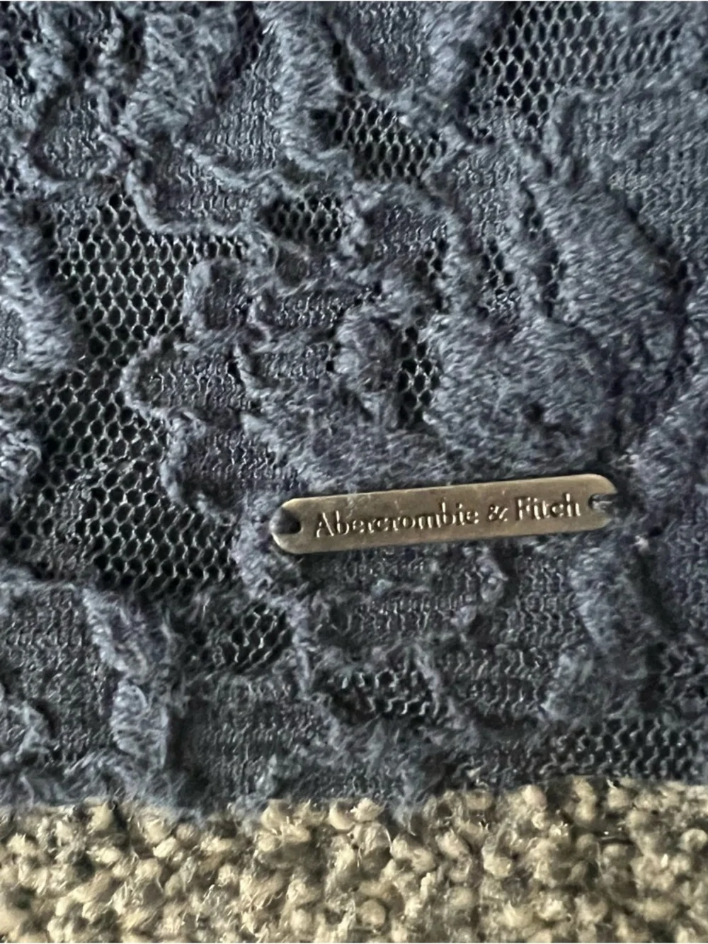 Abercrombie & Fitch Navy Lace Pencil Skirt